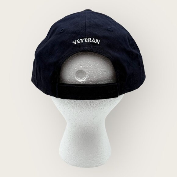 Sailing for Veterans Navy Blue Embroidered Baseball Cap Adjustable Cotton - Picture 3 of 6